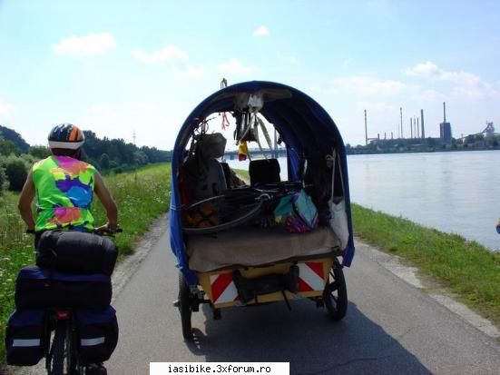 traseu malul dunarii