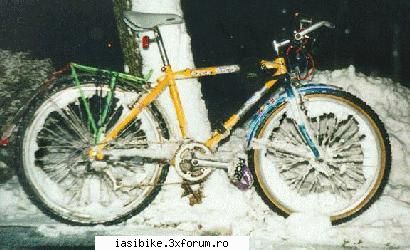 imbracat gros... o sa scada doar viteza din cauza dar pot sa cad ca is blindat :rusine: bike - iarna