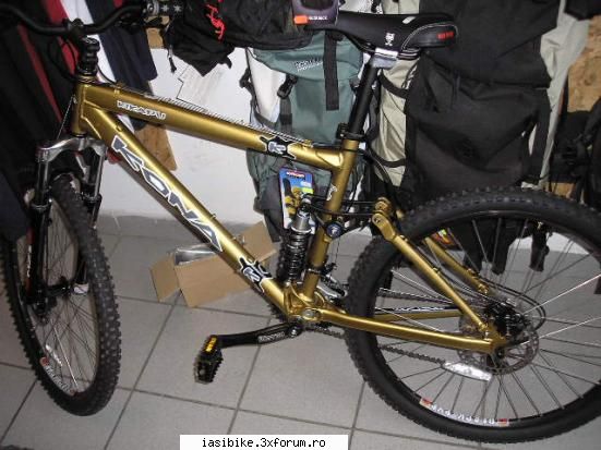 La Bucuresti - Kona Kikapu = full suspension + discuri - Achizitionare bicilete, componente